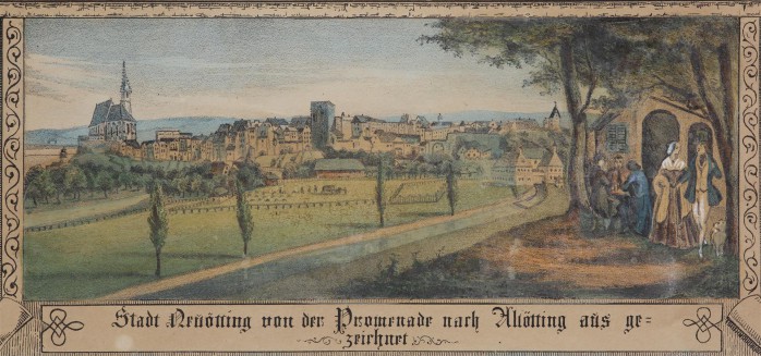 Stadtansicht von Süden-Günther Josef 1848