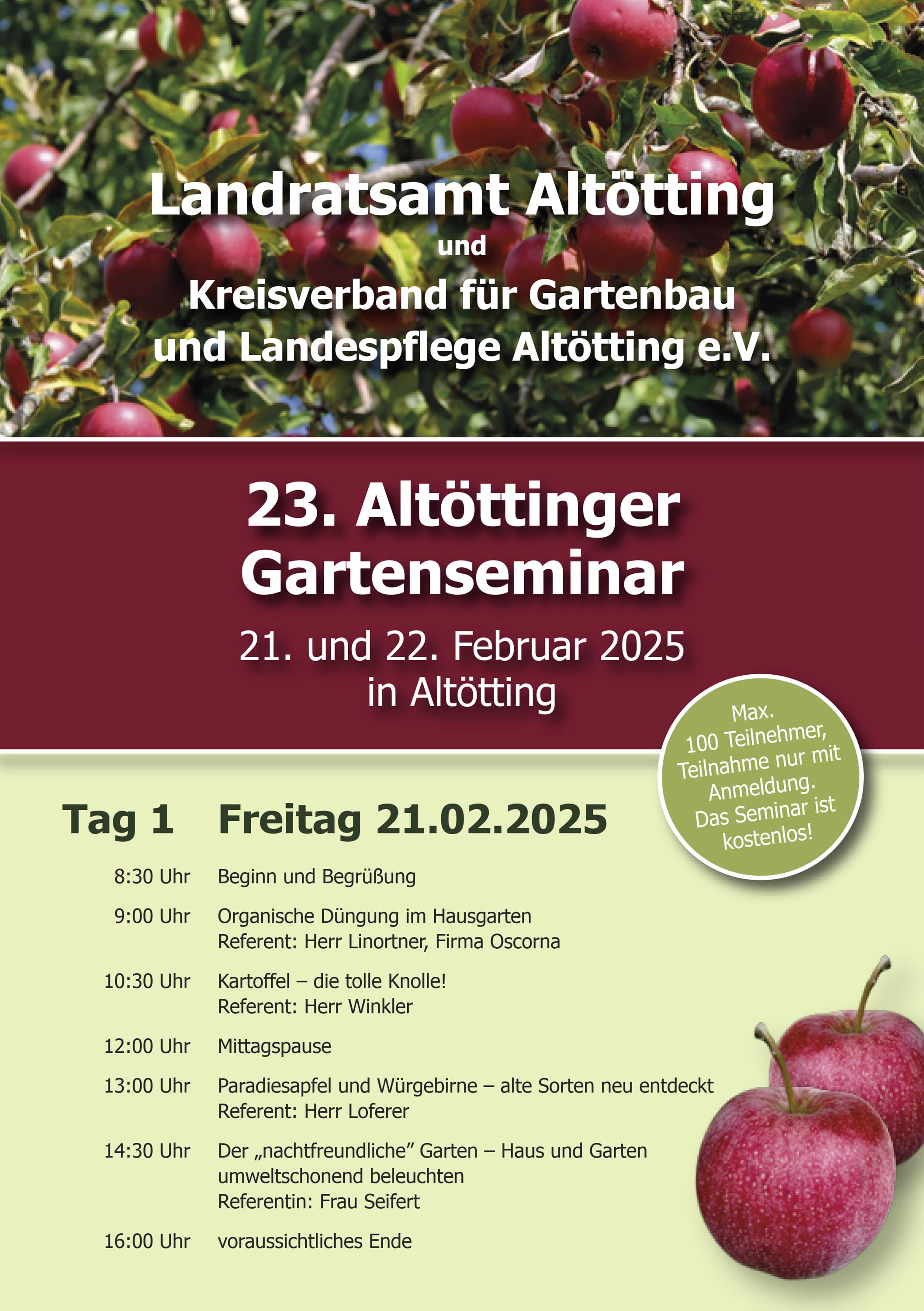 23. Altöttinger Gartenseminar