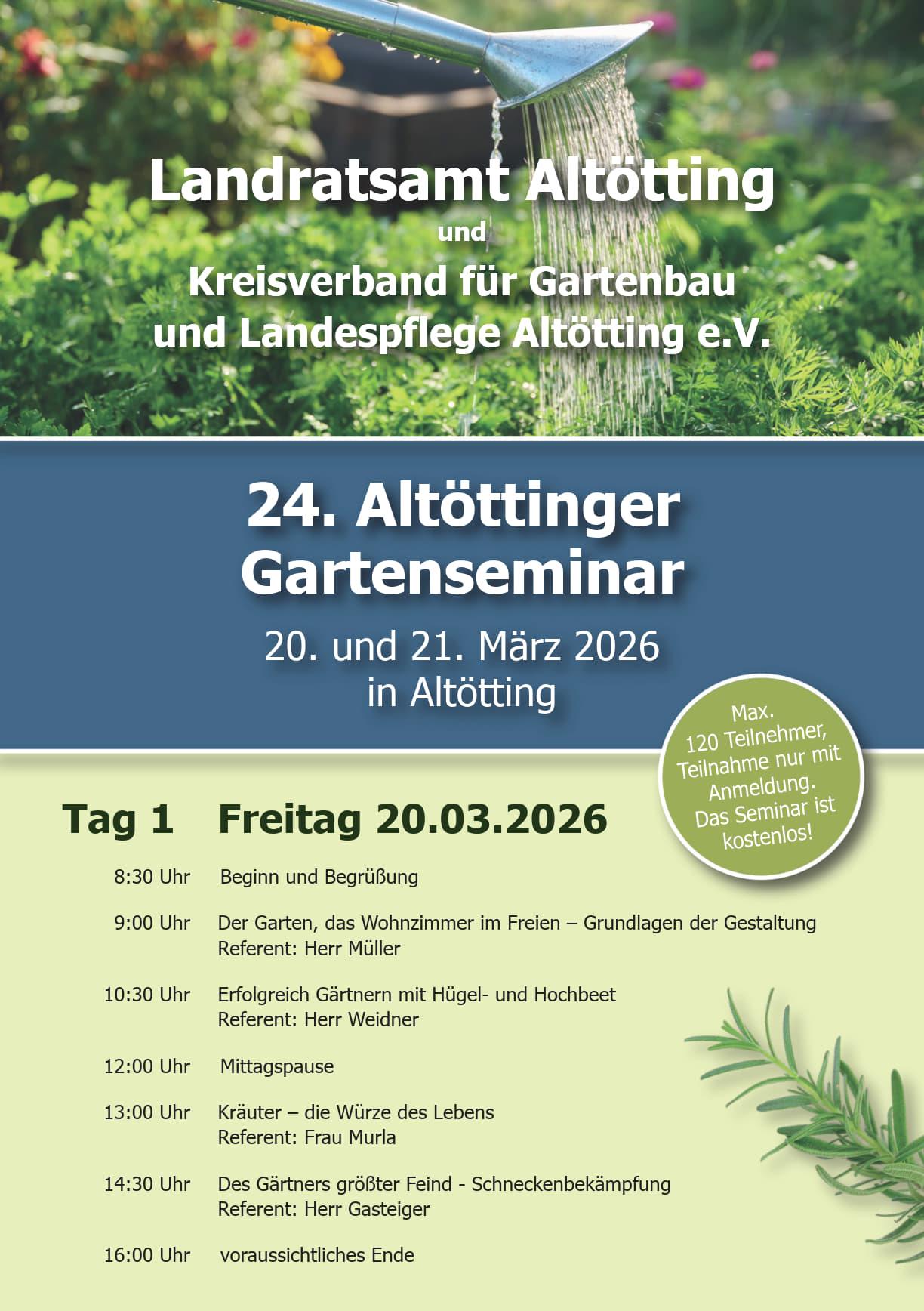 23. Altöttinger Gartenseminar
