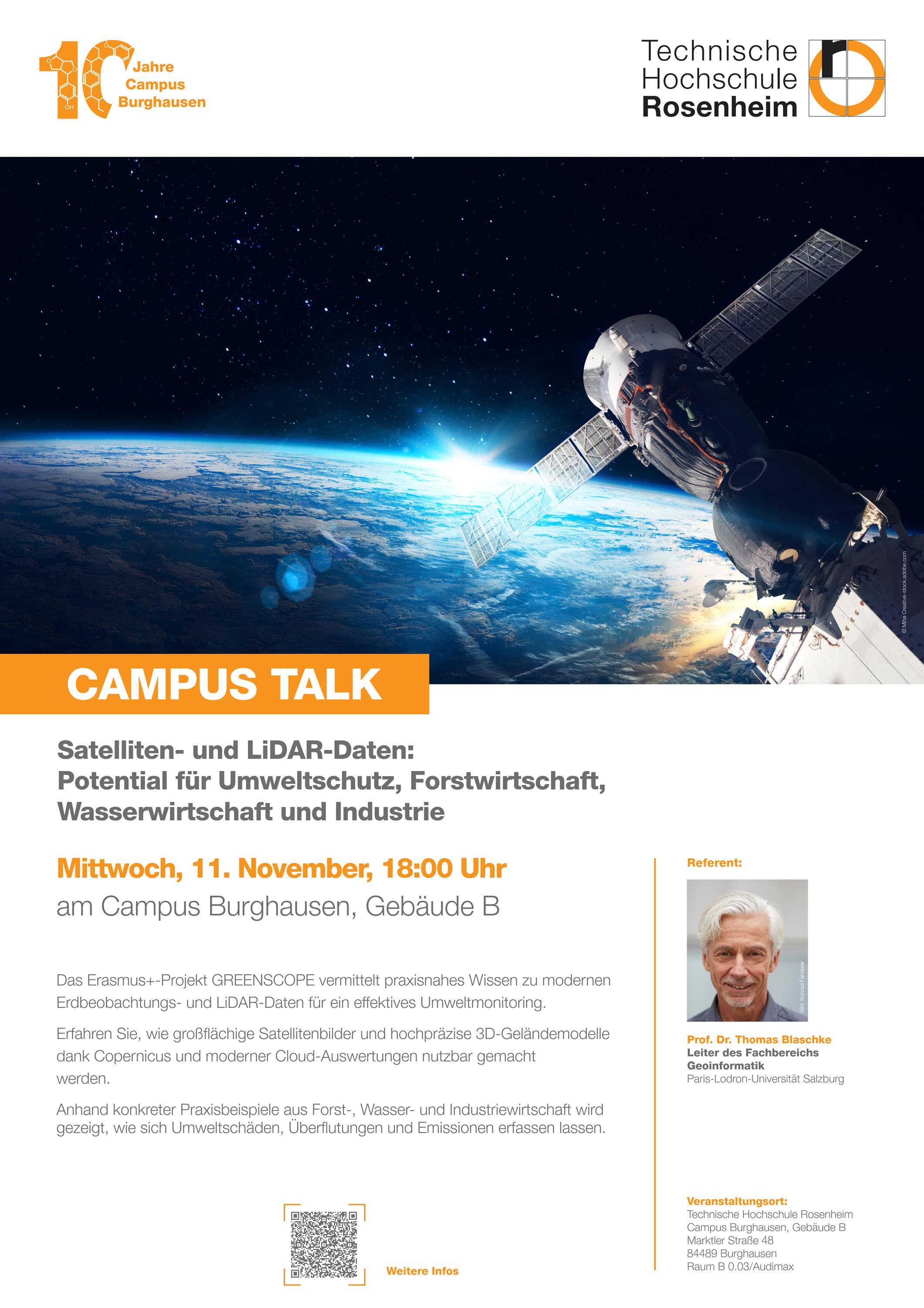 261111 Plakat CampusTalk Burghausen Blaschke A2 print 1